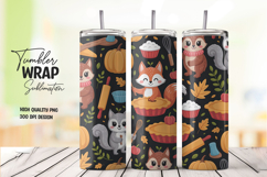 Forest Animal Party Tumbler Wrap Product Image 1