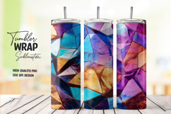 Color Splash Tumbler Wrap Sublimation Product Image 1