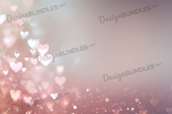 Minimal Heart Sparkle Digital Background Product Image 1