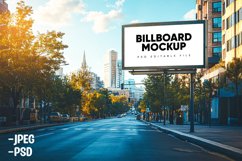 Billboard mockup PSD, Banner billboard Mock up jpg Product Image 1