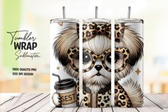 Cute baby dog tumbler wrap sublimation png Product Image 1