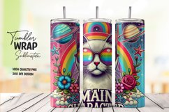 Cat sarcastic tumbler wrap png Product Image 1