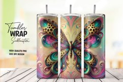 Butterfly tumbler wrap png Product Image 1