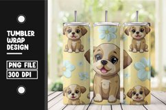 Cute puppy tumbler wrap sublimation png Product Image 1
