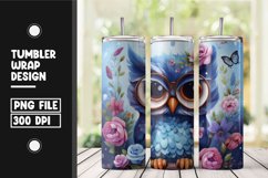 Owl tumbler wrap sublimation png Product Image 1