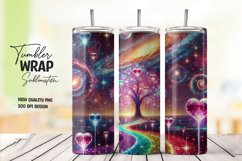 Heart tumbler wrap sublimation png Product Image 1