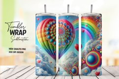 Colorful sky tumbler wrap sublimation png Product Image 1