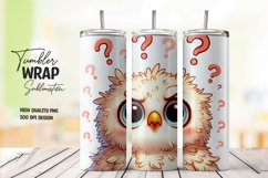 Cute owl tumbler wrap sublimation png Product Image 1