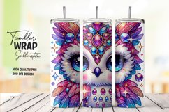 Cute owl tumbler wrap sublimation png Product Image 1
