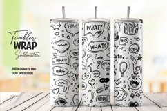 Comic artwork tumbler wrap sublimation Product Image 1