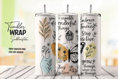 Inspirational Tumbler Wrap Sublimation Product Image 1
