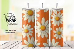 Watercolor floral tumbler wrap sublimation png Product Image 1