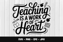 Inspirational Teaching Quote SVG Product Image 1
