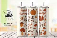 Fall breeze pumpkin season tumbler wrap with autumn design Product Image 1