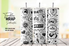 Comic artwork tumbler wrap sublimation Product Image 1