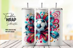 Sports football tumbler wrap sublimation Product Image 1