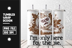 Fall sarcastic quote tumbler wrap sublimation design Product Image 1