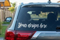 Rear Window Car Photo Mockup JPEG, PSD Smart Product Image 1