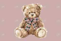 A Fluffy Cuddly Teddy Bear Watercolor Product Image 2