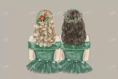 Friends on Christmas, Hand Drawn Clipart Product Image 2