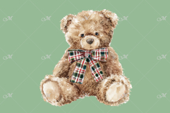 A Fluffy Cuddly Teddy Bear Watercolor Product Image 3
