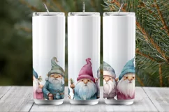 Gnomes Tumbler Wrap, Sublimation PNG, Fantasy Product Image 1