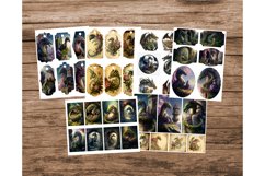 Dragons and Castles Junk Journal Kit, Printable Ephemera Product Image 2