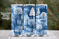 Christmas Fairytale Forest Tumbler Wrap, 20oz skinny tumbler Product Image 3