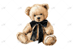 A Cuddly Teddy Bear - Watercolor illustration Product Image 1