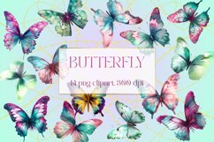 Butterfly Printable Clip Art Sublimation Product Image 1