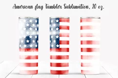 American flag Tumbler design. Sublimation PNG, 20 oz. Product Image 1