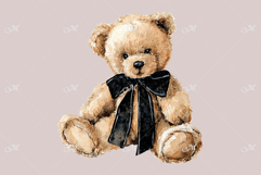 A Cuddly Teddy Bear - Watercolor illustration Product Image 2