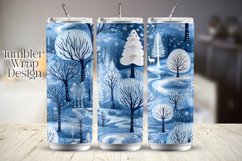 Christmas Fairytale Forest Tumbler Wrap, 20oz skinny tumbler Product Image 2