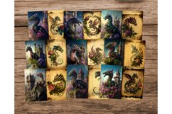 Dragons and Castles Junk Journal Kit, Printable Ephemera Product Image 3