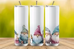 Gnomes Tumbler Wrap, Sublimation PNG, Fantasy Product Image 2