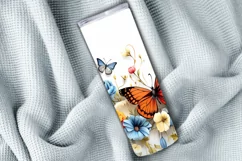 Floral Tumbler Wrap, Sublimation PNG Graphic, Meadow flowers Product Image 3