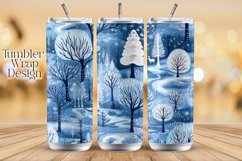 Christmas Fairytale Forest Tumbler Wrap, 20oz skinny tumbler Product Image 1