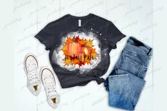 It's fall y'all PNG clipart Pumpkins maple leafs sublimation Product Image 2