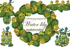 Water Lily Arrangements, Floral Wreaths, Wedding Wreaths Product Image 1