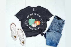 Farm fresh pumpkins png Watercolor Sublimation clipart Product Image 2