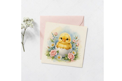 Watercolor Easter Chicks. Kids Clip Art. Product Image 4