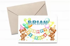 Bear with balloons PNG Baby bear sublimation Balloons Clipar Product Image 4