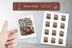 Funny Dad BBQ Sticker Grill Master Sarcastic Dad Joke Quote Product Image 1