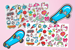 Digital Papers. Children Seamless Pattern with Patches Product Image 9