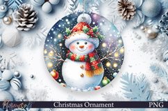 Christmas Ornament | Snowman and Magical Night Product Image 1