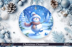 Christmas Ornament Design | Dancing Snowman Product Image 1