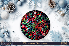 Christmas Ornament | Neon Snowflake Product Image 1