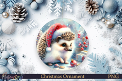 Christmas Ornament | Winter | Holiday hedgehog Product Image 1