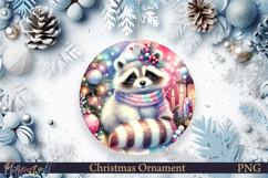 Christmas Ornament | Winter | Holiday racoon Product Image 1