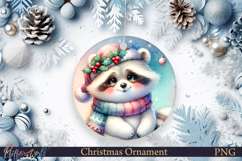 Christmas Ornament | Winter | Holiday racoon Product Image 1